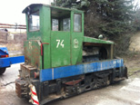 DH120 č.74 v železárnách